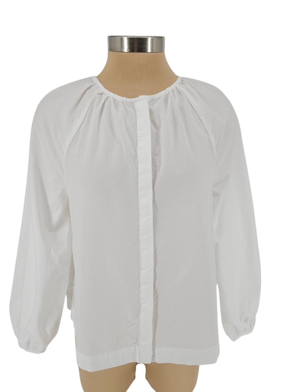 Universal Thread Peasant Shirt White Balloon Long Sleeve Button Up Top XS